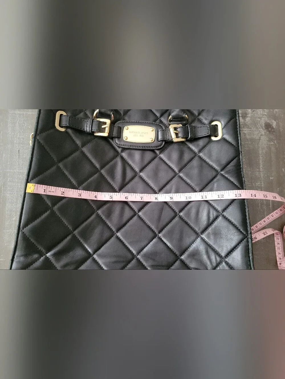 Michael Kors Black Quilted Leather Tote