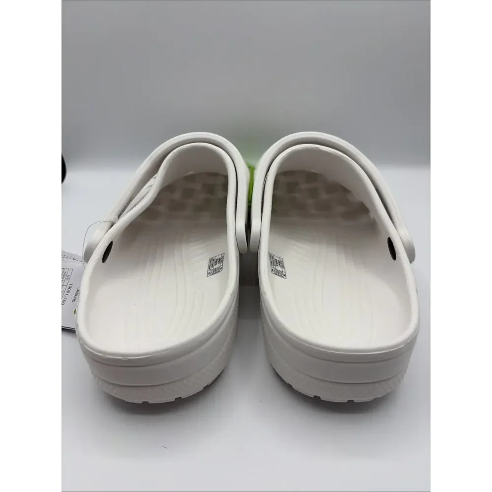 Crocs Men's Classic Clog Authentic Shoe Style 10001 Sz US M9 W11 EU 43 NWT White