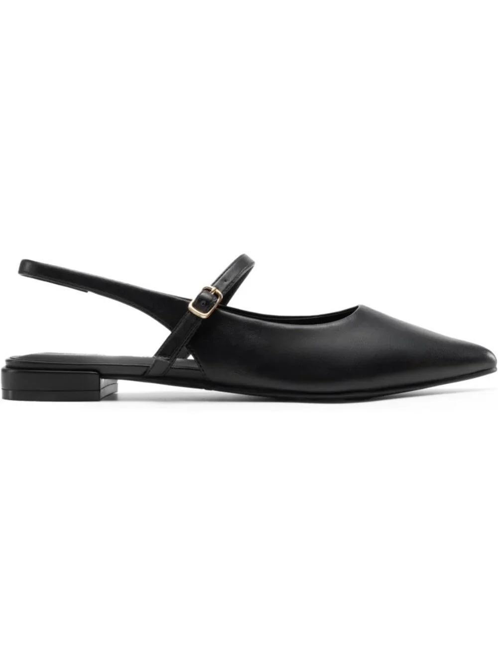 Dream Pairs Women's Black Pointed Toe Slingback Dressy Mary Jane Ballet Flats