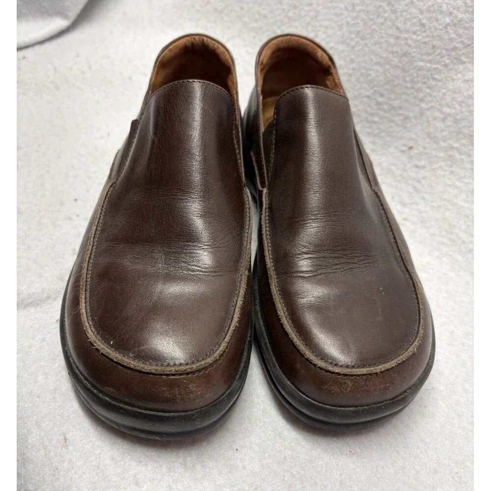 Footprints Birkenstock Womens 39 US 8-8.5 Brown Leather Slip On Comfort Shoes