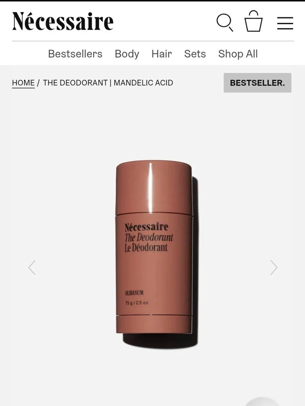 Nécessaire The Deodorant - Olibanum (Brown)