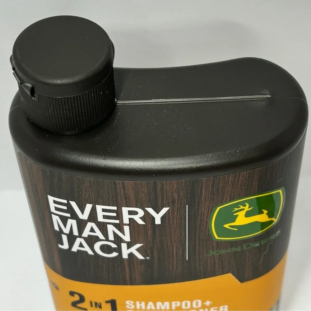 Every Man Jack John Deere 2-in-1 Shampoo Conditioner Iron Horizon 13.5 oz New‎