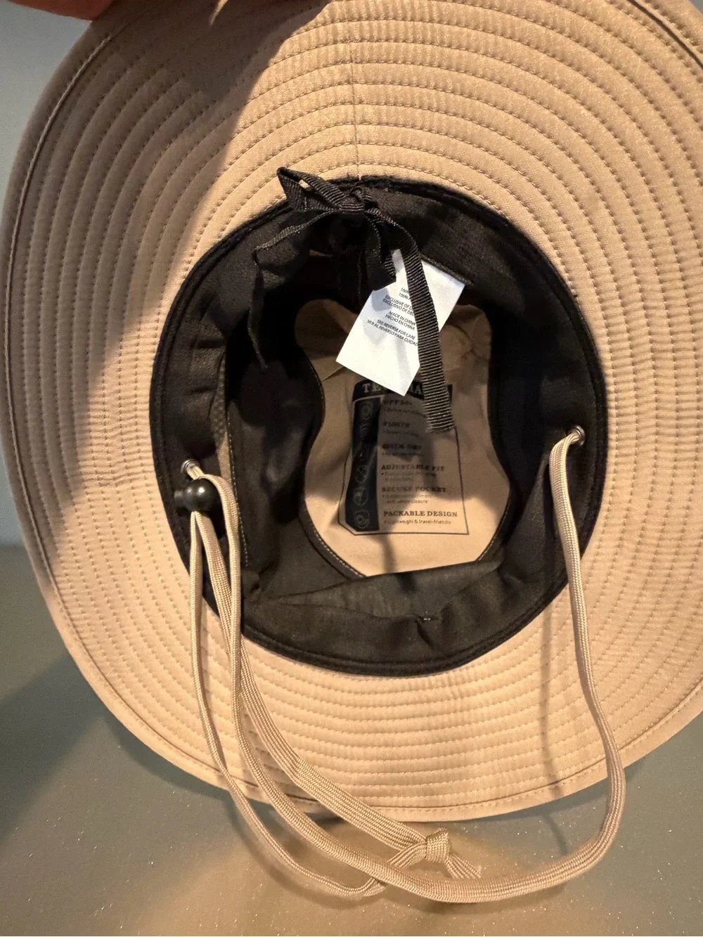Columbia Men's Khaki Wide-Brim Sun Hat with Mesh Vent