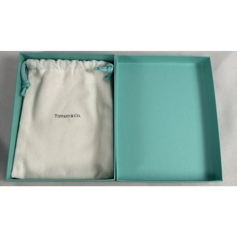 Authentic Tiffany & Co Gift Box Blue W/ storage Bag made in Italy