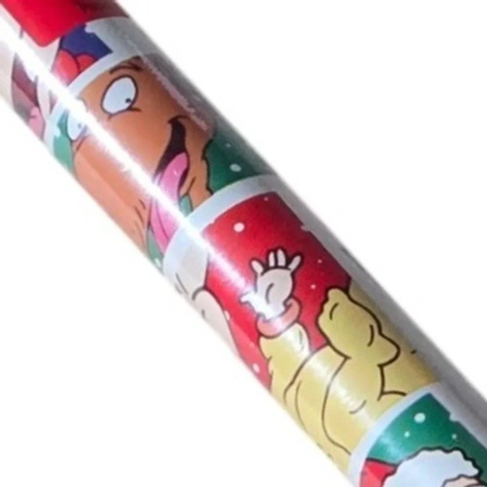 Vintage 1999 Rugrats Christmas Gift Wrap Nickelodeon Klasky Csupo 30 Sq Ft NOS