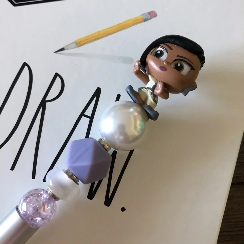 Disney Doorables: Raya & the Last Dragon: Namaari handmade beaded pen