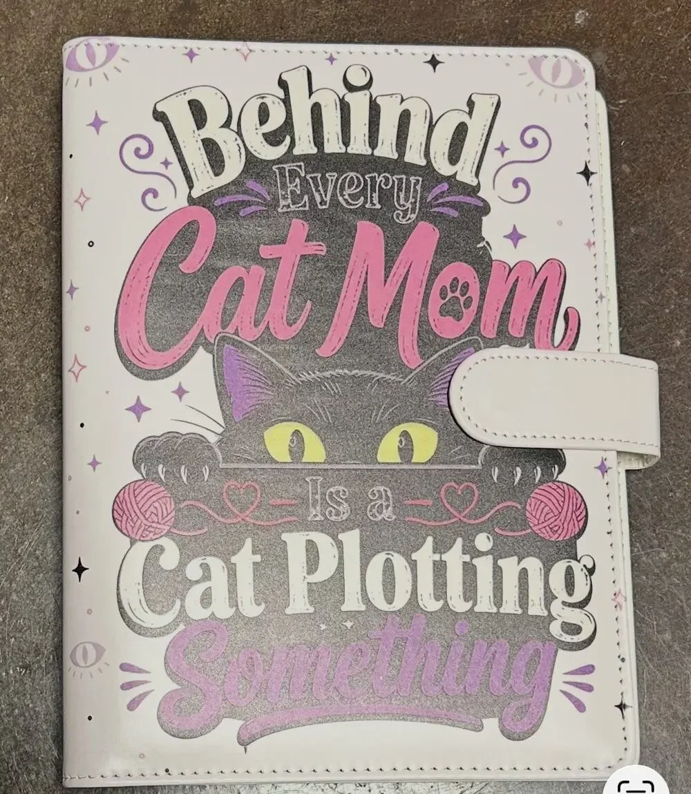 Cat Lover Cat Mom A5 Binder w/ paper