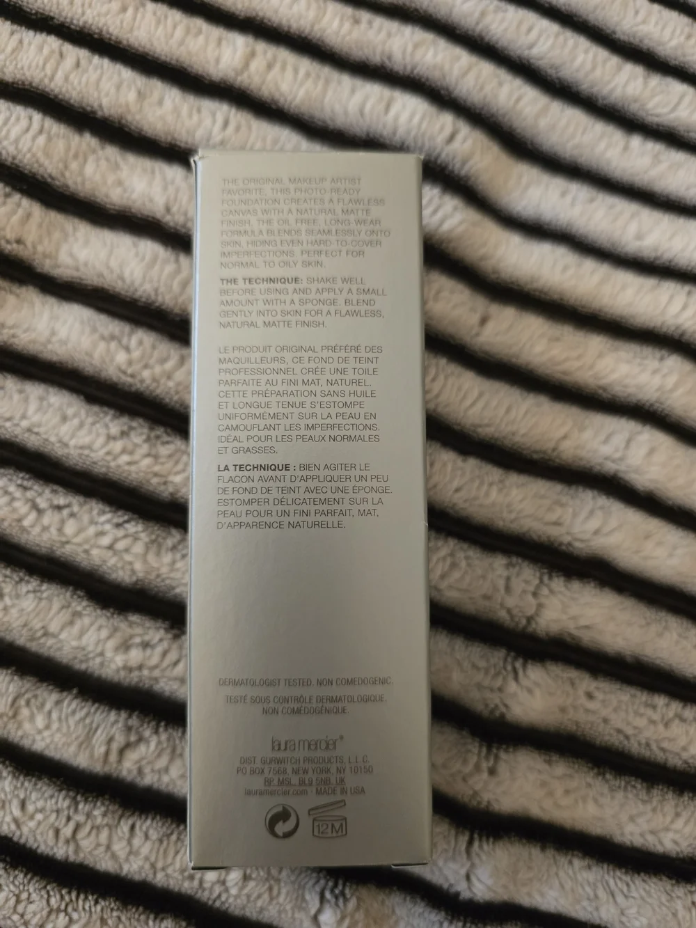 BNIB Laura Mercier Silk Crème Oil-Free Photo Edition Foundation - Suntan (30mL)