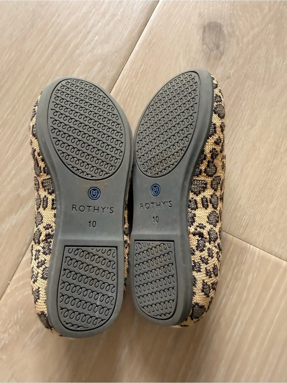 Kids Rothy’s Leopard Print Slip-On Shoes - Tan & Black