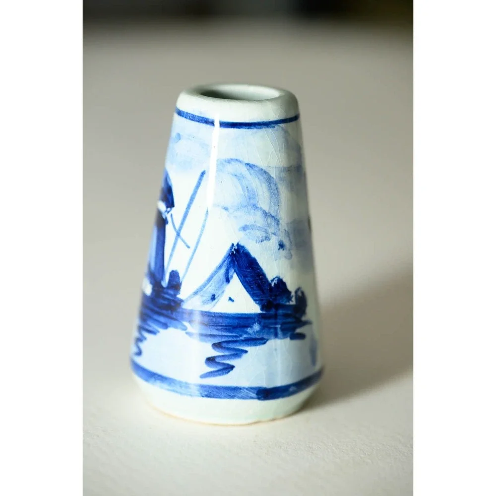 Delft Holland Bud Vase 2.75