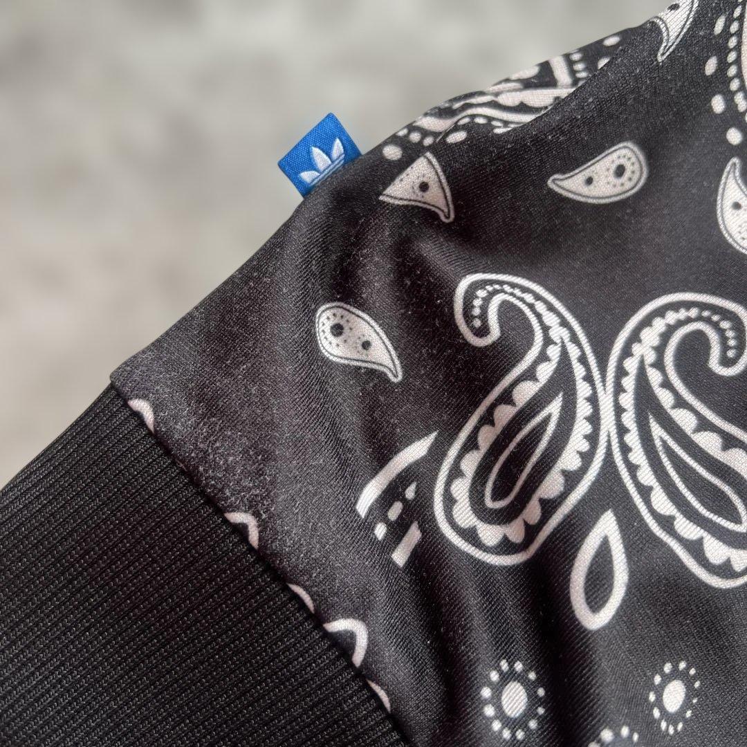 Adidas Originals Track Jacket Top, All-over Paisley Print, M