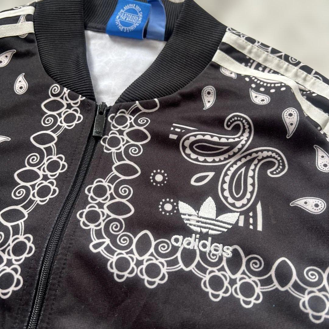 Adidas Originals Track Jacket Top, All-over Paisley Print, M