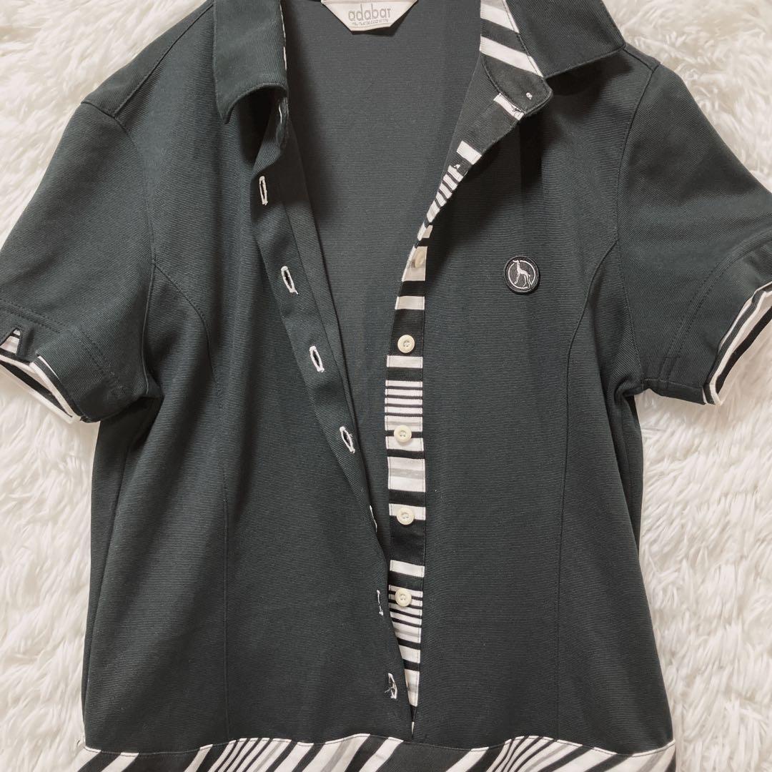 【訳あり】adabat Adabat Polo Dress, Short Sleeve, Made in Japan, Golf Wear