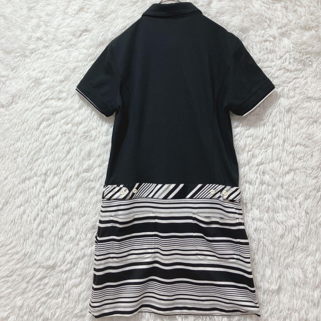 【訳あり】adabat Adabat Polo Dress, Short Sleeve, Made in Japan, Golf Wear
