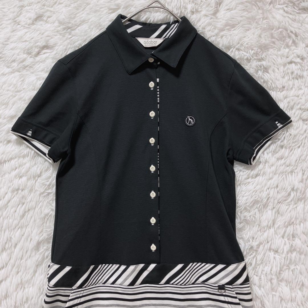 【訳あり】adabat Adabat Polo Dress, Short Sleeve, Made in Japan, Golf Wear