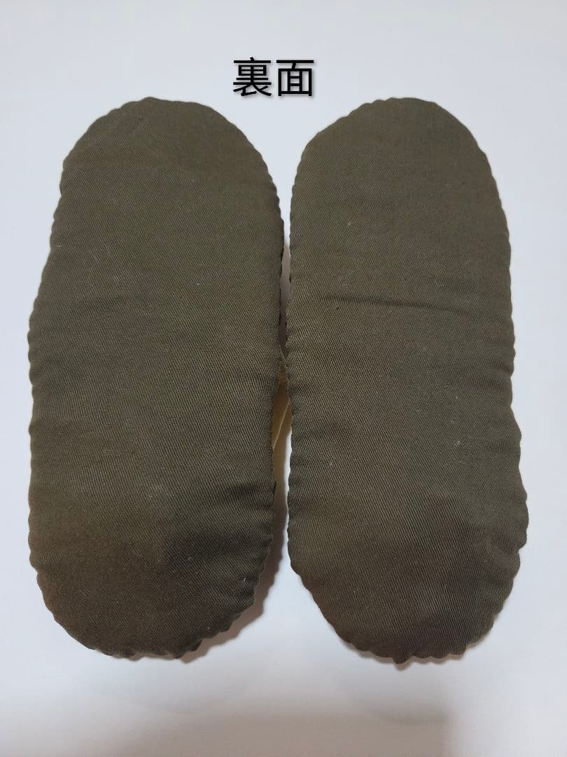For haru, who is casually decluttering: Handmade cloth zori (slippers) - Khaki + Yellow