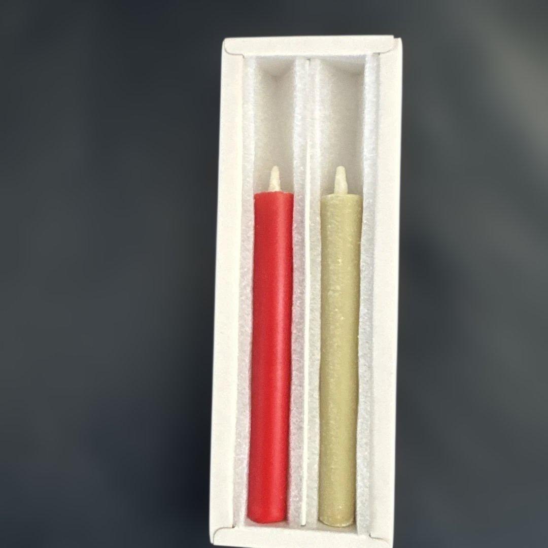 Japanese Wax Candles, Set of 2