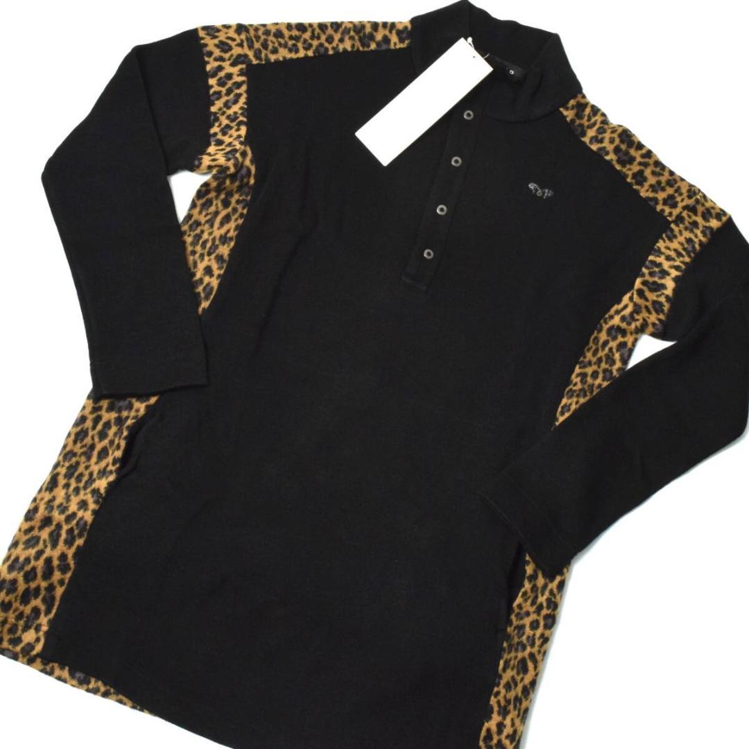 Unused 36,000 yen Munitalp Autumn/Winter Shaggy Dress 40 (M) Leopard