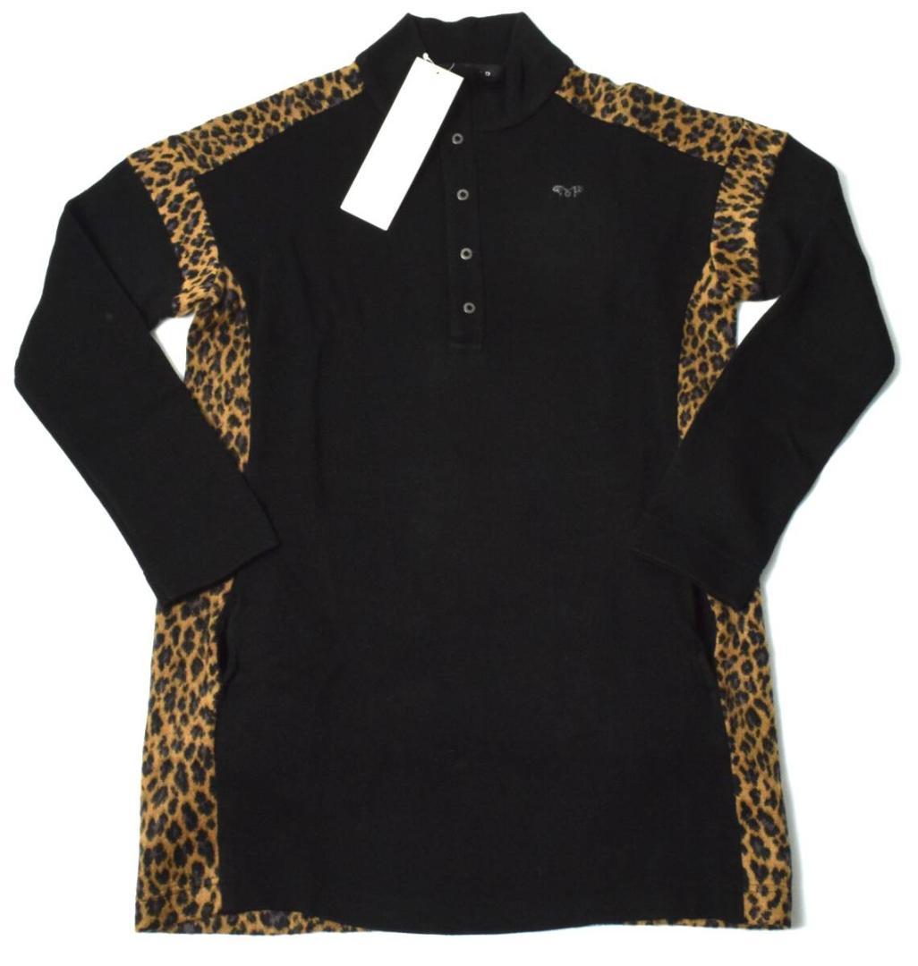 Unused 36,000 yen Munitalp Autumn/Winter Shaggy Dress 40 (M) Leopard