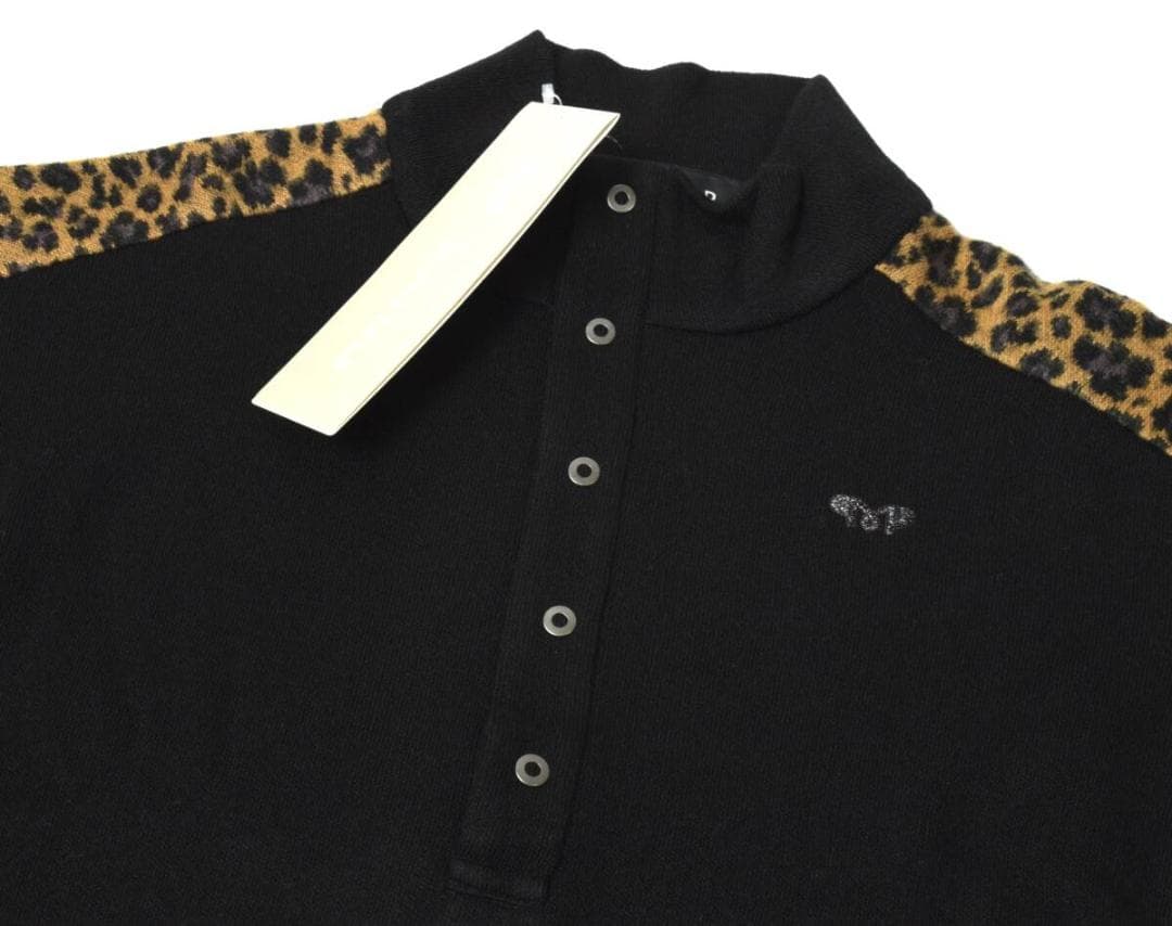 Unused 36,000 yen Munitalp Autumn/Winter Shaggy Dress 40 (M) Leopard