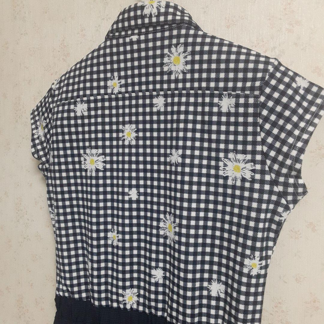 【Good Condition】 Adidas Golf Floral Check Dress Size M