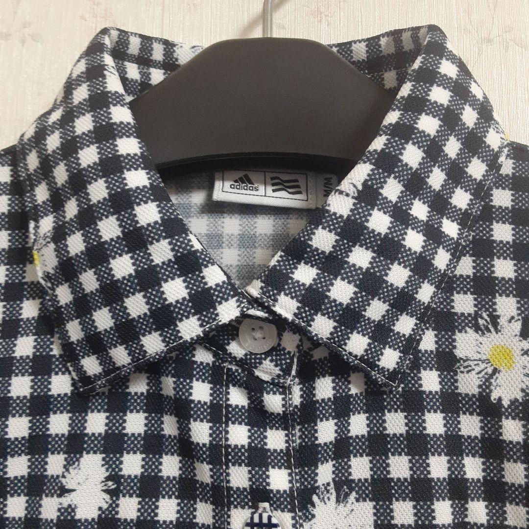【Good Condition】 Adidas Golf Floral Check Dress Size M