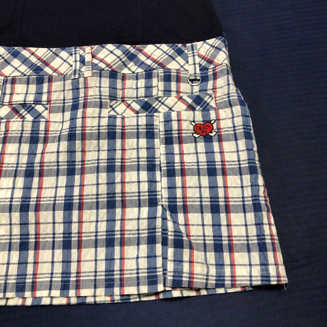 FILA Plaid Zip-Up Dress M Golf ★★