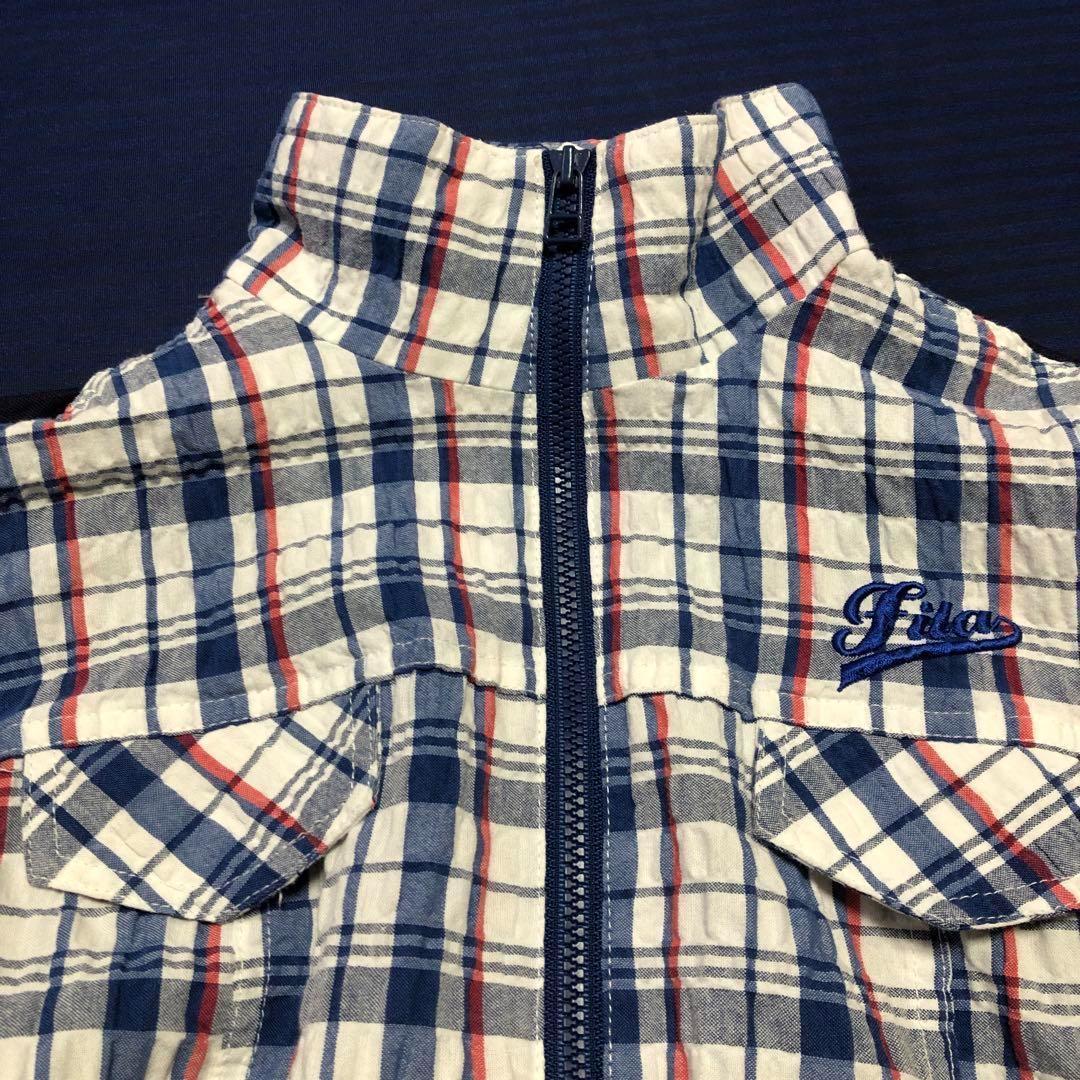 FILA Plaid Zip-Up Dress M Golf ★★