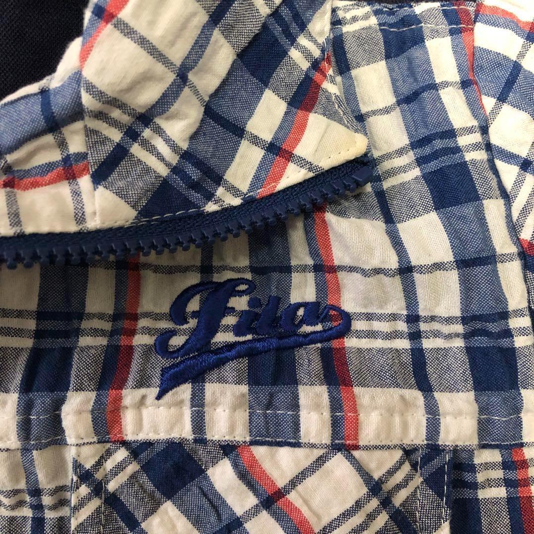 FILA Plaid Zip-Up Dress M Golf ★★