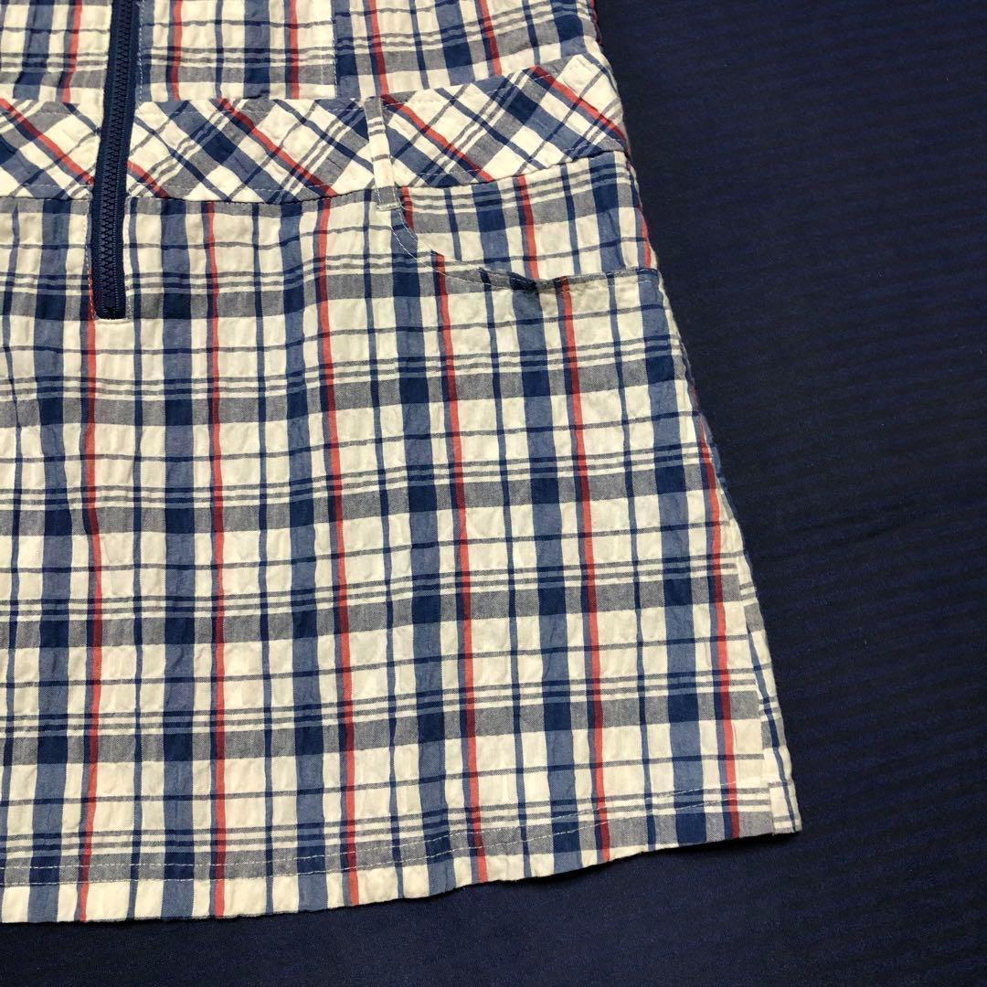 FILA Plaid Zip-Up Dress M Golf ★★