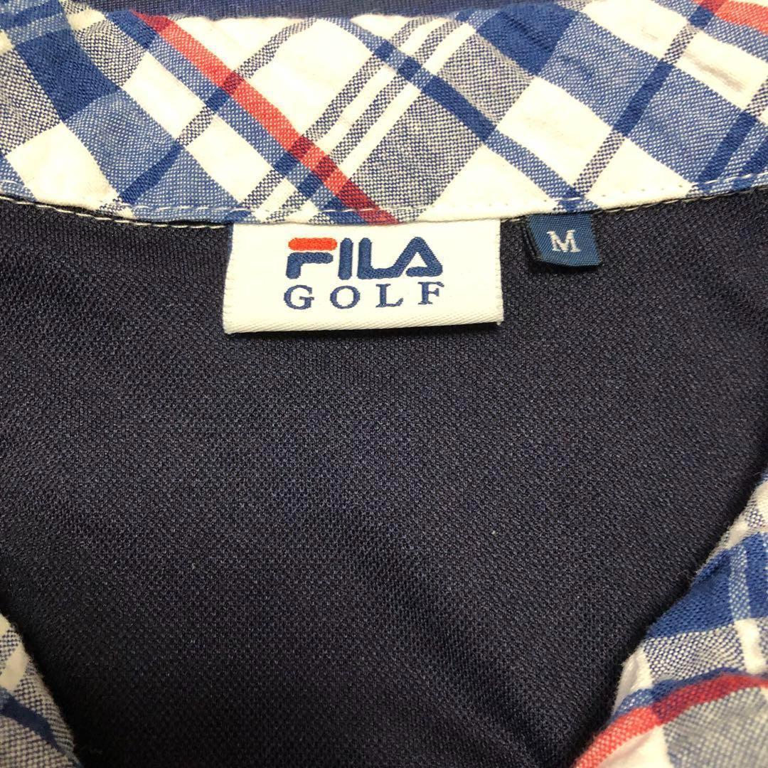 FILA Plaid Zip-Up Dress M Golf ★★