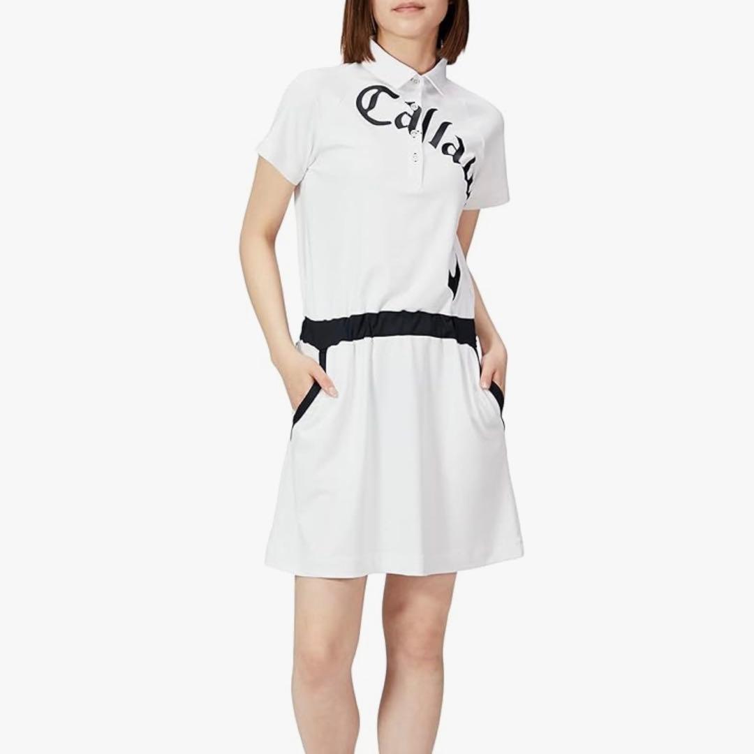 【Excellent Condition】Callaway Golf Dress, Short Sleeve, S, White, Sold Out Item