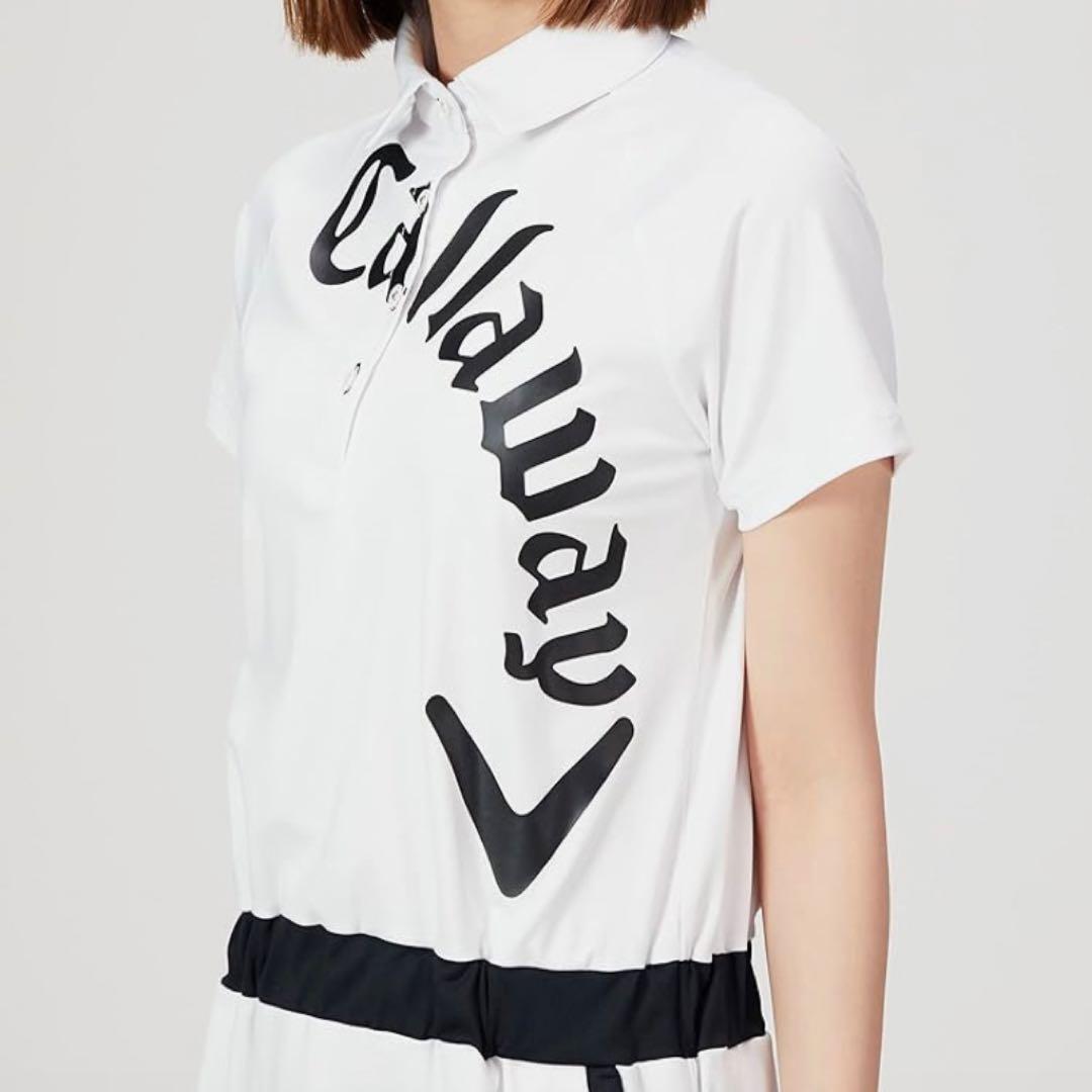 【Excellent Condition】Callaway Golf Dress, Short Sleeve, S, White, Sold Out Item