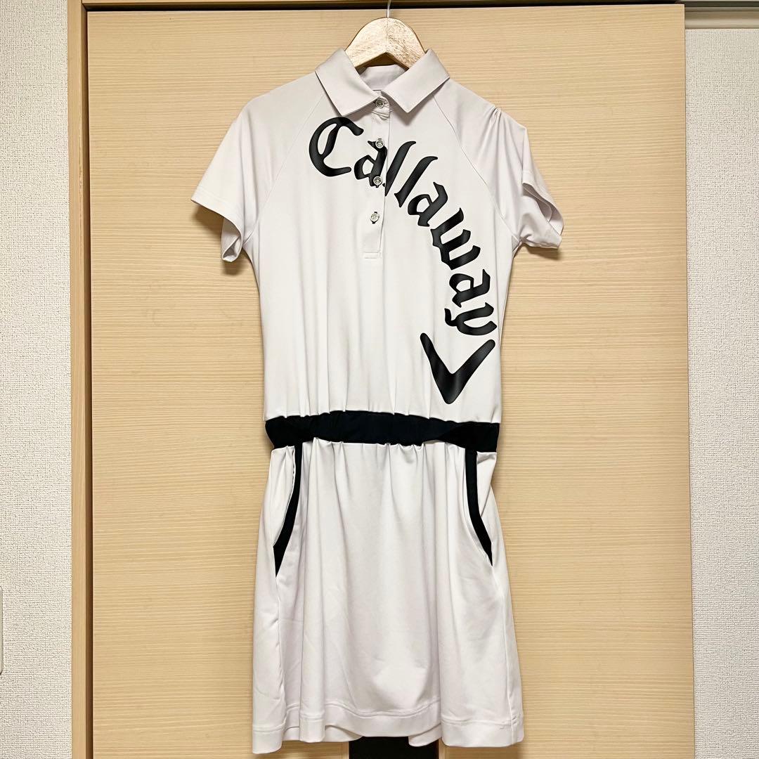 【Excellent Condition】Callaway Golf Dress, Short Sleeve, S, White, Sold Out Item
