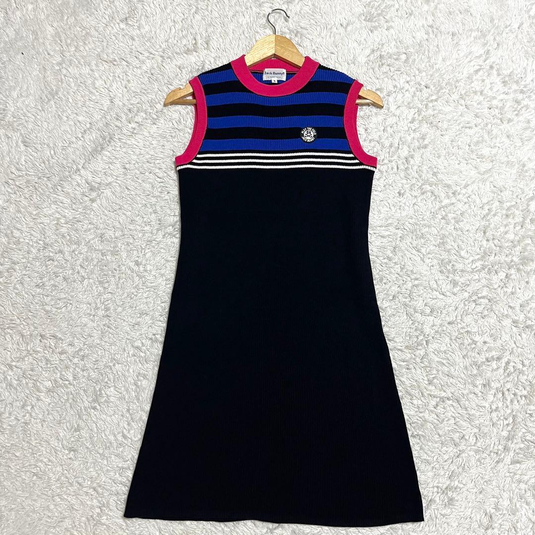 Jack Bunny Sleeveless Dress Golf Wear Black Size 1 (Equivalent to M)