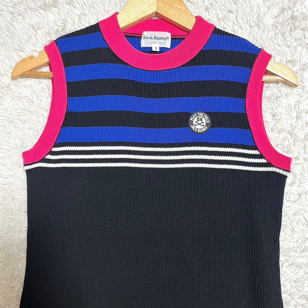 Jack Bunny Sleeveless Dress Golf Wear Black Size 1 (Equivalent to M)