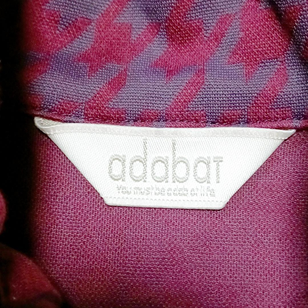 Adabat Houndstooth Full Zip Golf Dress, Bordeaux, M Size, Popular