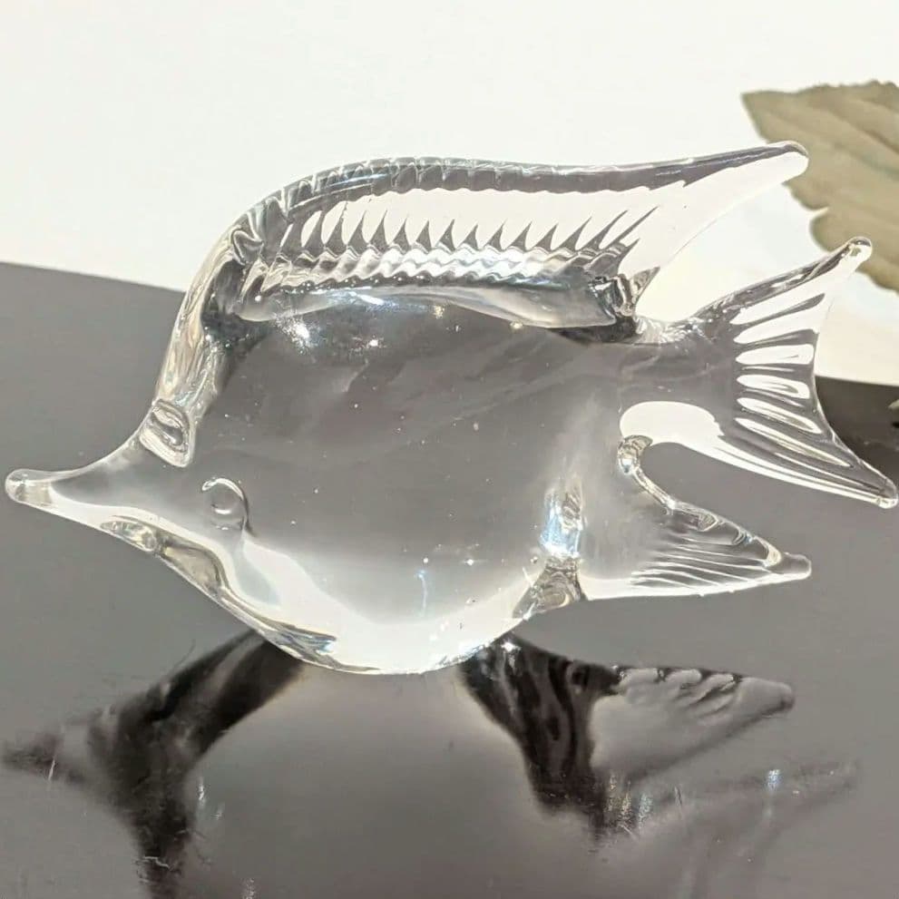 Glass Object Figurine Fish Art Paperweight