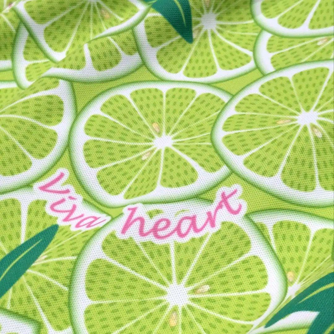 VIVA HEART Golf Lime Pattern Polo Dress with Inner Pants