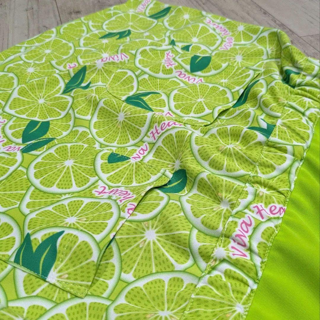 VIVA HEART Golf Lime Pattern Polo Dress with Inner Pants
