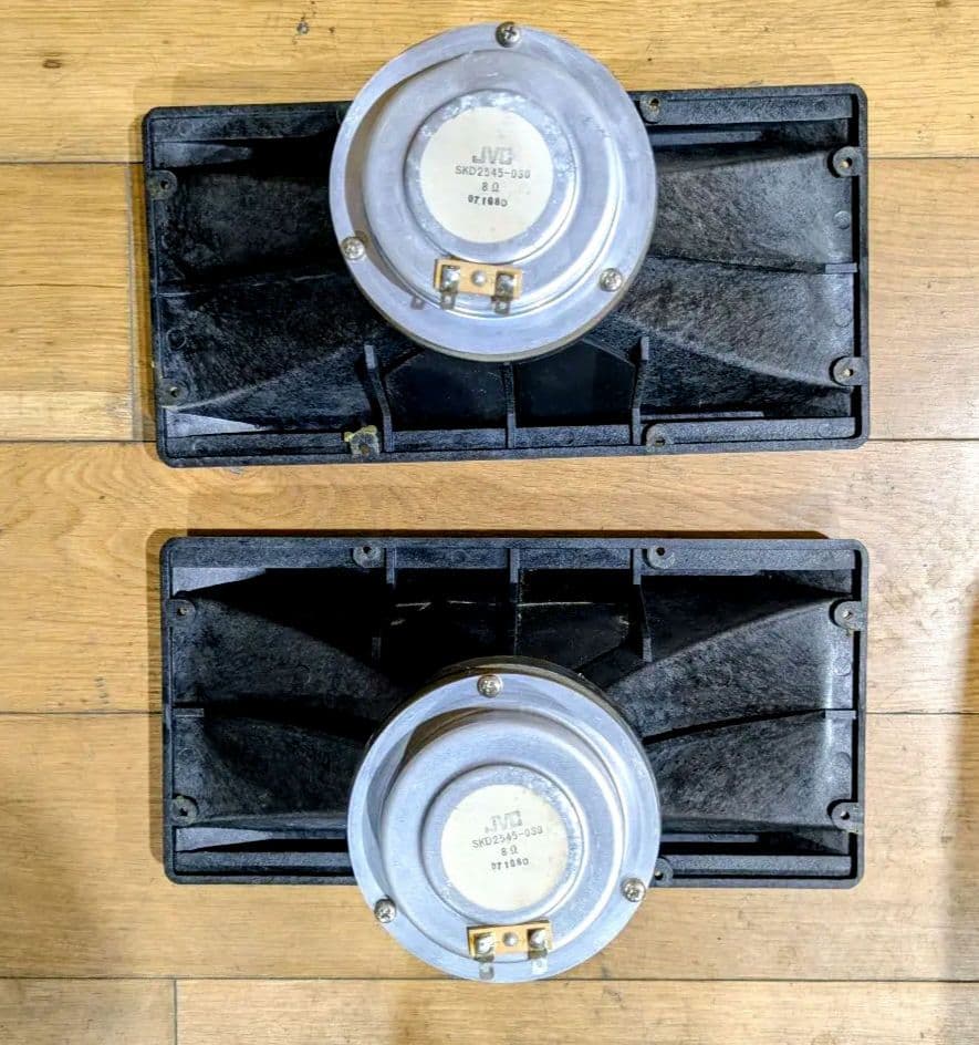 JVC Aluminum Machined SKD2545-030 Horn Tweeter Pair Set